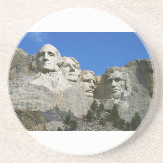 Posavasos De Arenisca El monumento presidencial del monte Rushmore (Frente)