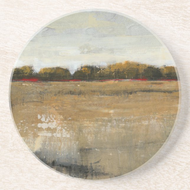 Posavasos De Arenisca El paisaje natural verde y exuberante (Frente)