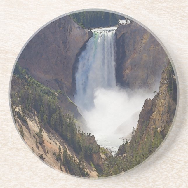 Posavasos De Arenisca El Poder De Yellowstone (Frente)