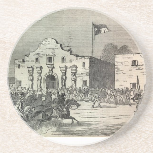 Posavasos De Arenisca El práctico de costa de Álamo (Frente)