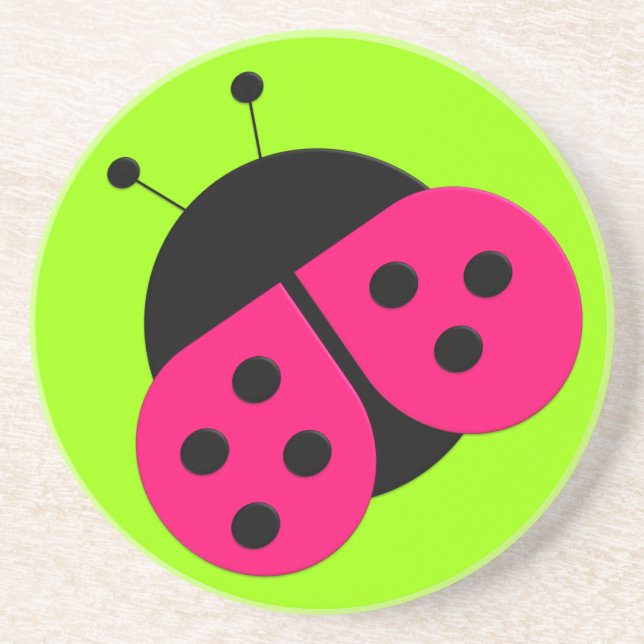 Posavasos De Arenisca El práctico de costa de LadyBag de la fantasía del (Frente)