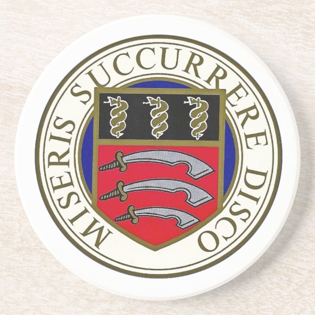 Posavasos De Arenisca El práctico de costa del hospital de Middlesex con (Frente)