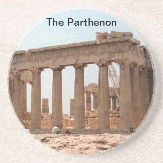 Posavasos De Arenisca El práctico de costa del Parthenon (Frente)