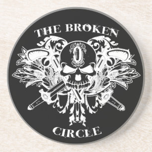 Posavasos De Arenisca El práctico de costa quebrado del círculo