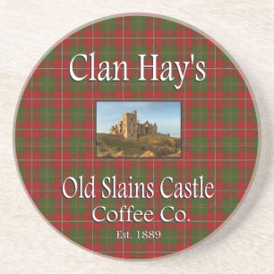 Posavasos De Arenisca El viejo café del castillo de Clan Hay