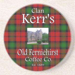 Posavasos De Arenisca El viejo café Ferniehirst de Clan Kerr