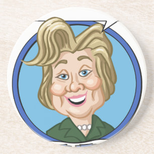 Posavasos De Arenisca Elección 2016 de Hilary Clinton