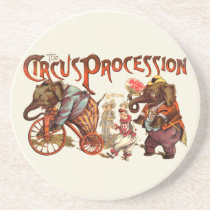 Posavasos De Arenisca Elefante de la procesión del circo