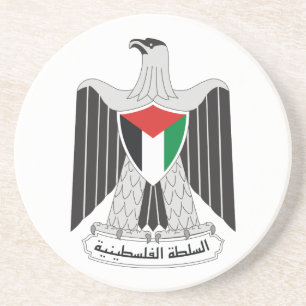 Posavasos De Arenisca emblema autoridad palestina