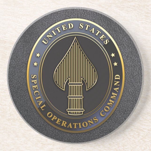 Posavasos De Arenisca Emblema de USSOCOM (Frente)