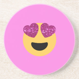 Posavasos De Arenisca emoji del ojo del corazón