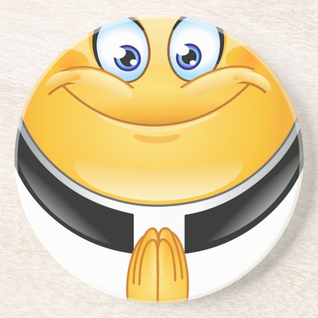 Posavasos De Arenisca emoji del sacerdote (Frente)