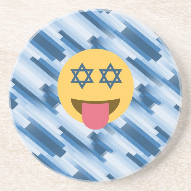 Posavasos De Arenisca emoji hanukkah chanukkah (Frente)
