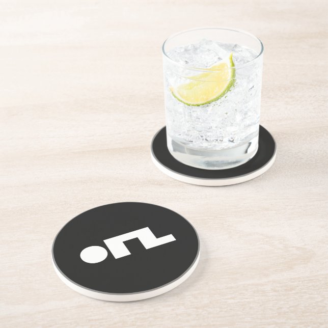 Posavasos De Arenisca EMOJI ORZ Emoticon Kaomoji (Lado)