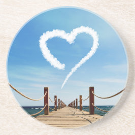 Posavasos De Arenisca Endless Path Heart-Shaped Cloud