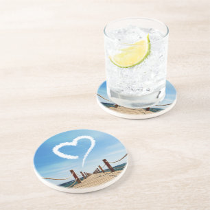 Posavasos De Arenisca Endless Path Heart-Shaped Cloud