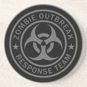 Posavasos De Arenisca Equipo de la respuesta del brote del zombi