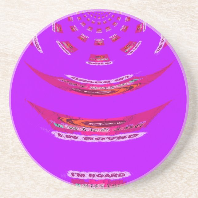 Posavasos De Arenisca Es gracioso que te echo de menos que estoy aburrid (Frente)