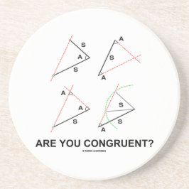 Posavasos De Arenisca ¿Es usted congruente? (Ángulos congruentes)
