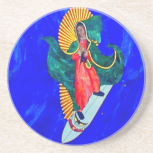 Posavasos De Arenisca escayola azul de surf nun
