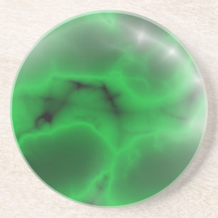 Posavasos De Arenisca escayola de mármol verde