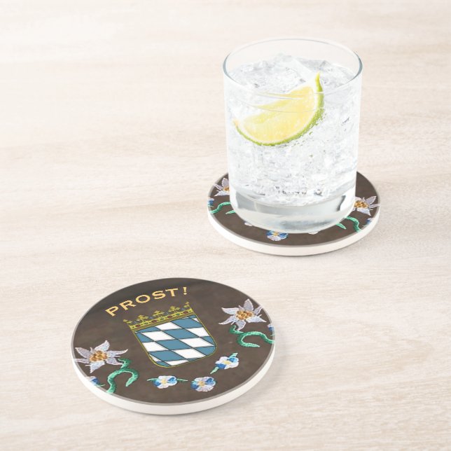 Posavasos De Arenisca Escudo de armas de Baviera "Protesta" (Lado)