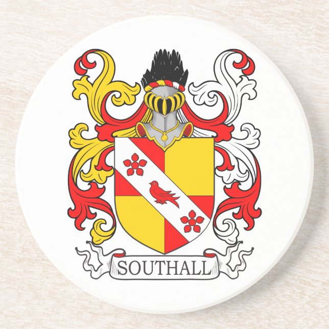 Posavasos De Arenisca Escudo de armas de Southall (Frente)