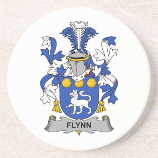 Posavasos De Arenisca Escudo de la familia de Flynn