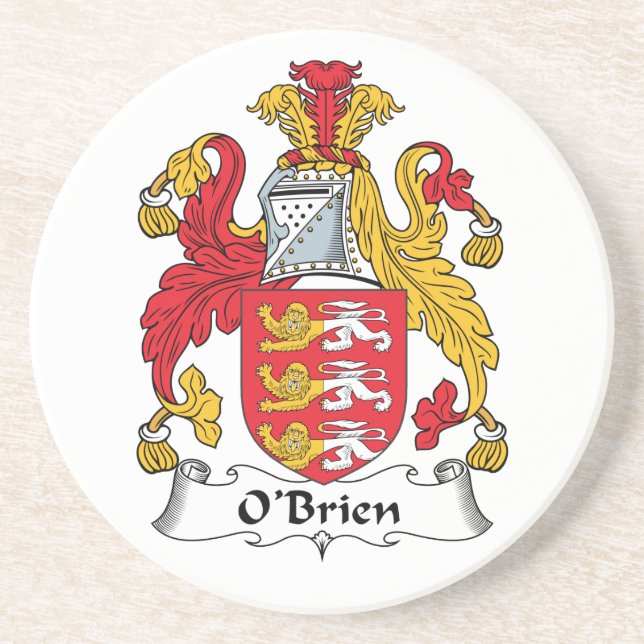 Posavasos De Arenisca Escudo de la familia de O'Brien (Frente)