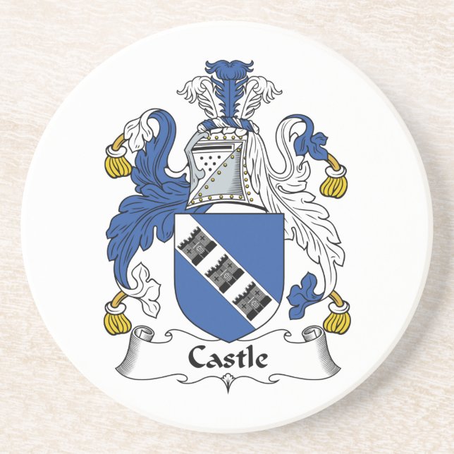 Posavasos De Arenisca Escudo de la familia del castillo (Frente)