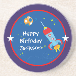 Posavasos De Arenisca Espacio Ultraterrestre 1 Pascua de Cumpleaños
