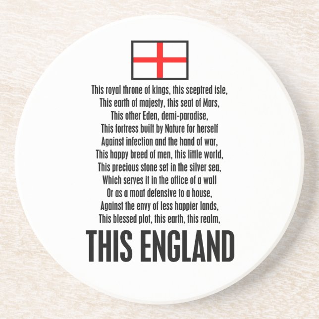 Posavasos De Arenisca Esta Inglaterra (Frente)