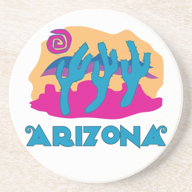 Posavasos De Arenisca Estación de Arizona (Frente)