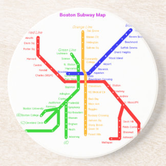 Posavasos De Arenisca Estación de metro de Boston