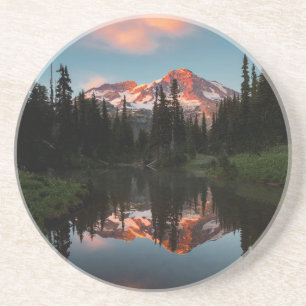 Posavasos De Arenisca Estados Unidos, estado de Washington. Rainier refl