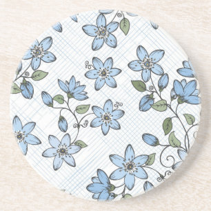 Posavasos De Arenisca Estampado de flores 2