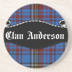 Posavasos De Arenisca Estandarte del Clan Anderson
