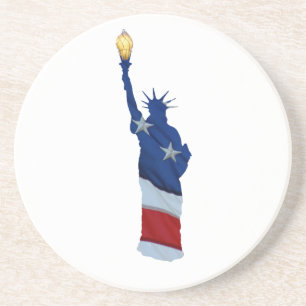 Posavasos De Arenisca Estatua de la libertad de cualquier color