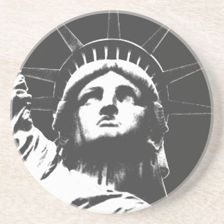 Posavasos De Arenisca Estatua de la montaña rusa de Nueva York del recue