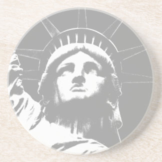 Posavasos De Arenisca Estatua de la montaña rusa de Nueva York del recue
