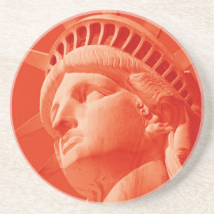 Posavasos De Arenisca Estatua Roja de la Libertad