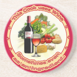 Posavasos De Arenisca Este cocinero utiliza vino