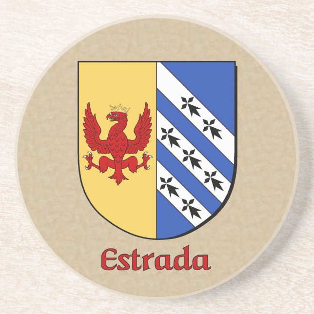 Posavasos De Arenisca Estrada Heraldic Shield (Frente)