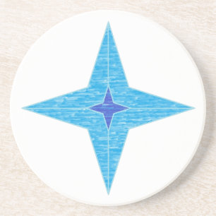 Posavasos De Arenisca Estrella azul