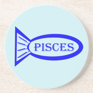 Posavasos De Arenisca Estrella de Piscis Firma Estrella de Pesca
