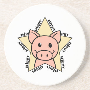 Posavasos De Arenisca Estrella del cerdo