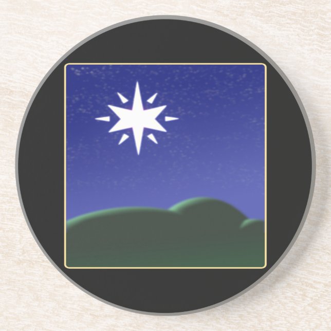 Posavasos De Arenisca Estrella del norte (Frente)