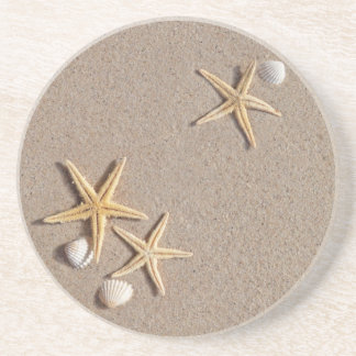 Posavasos De Arenisca Estrellas de mar en los prácticos de costa de la