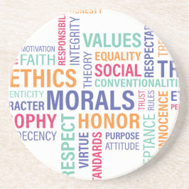 Posavasos De Arenisca "Ética empresarial"