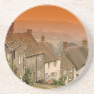 Posavasos De Arenisca Europa, Inglaterra, Dorset, Shaftesbury. Colina do